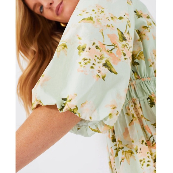 TUCKERNUCK Aqua Watercolor Marlena Dress LARGE - Picture 6 of 14